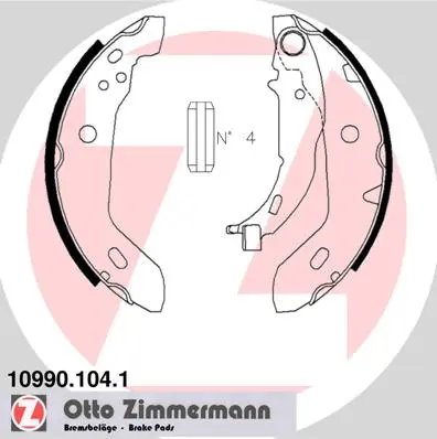 Комплект спирачна челюст ZIMMERMANN