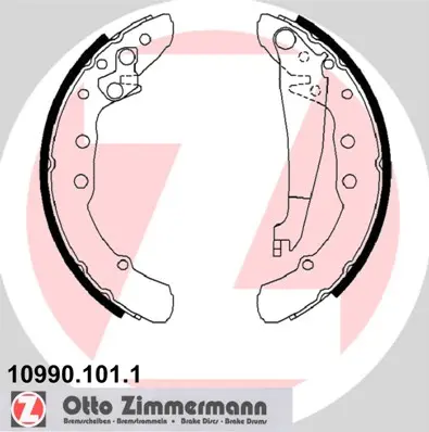 комплект спирачна челюст ZIMMERMANN          