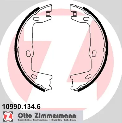 Комплект спирачна челюст, ръчна спирачка ZIMMERMANN