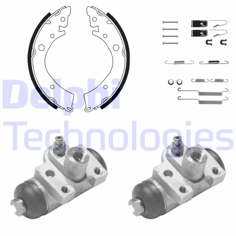 комплект спирачна челюст DELPHI              