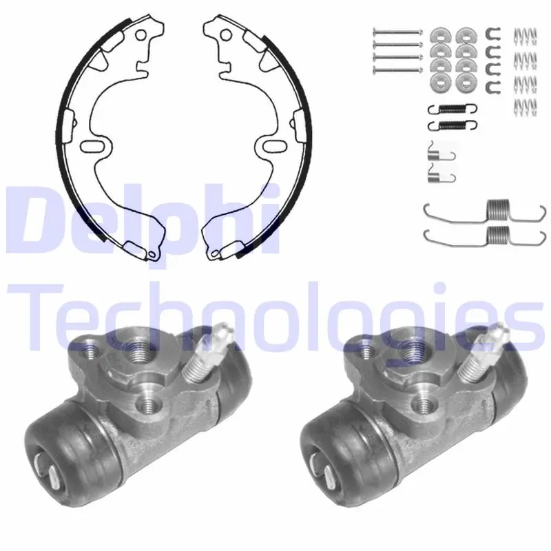 комплект спирачна челюст DELPHI              