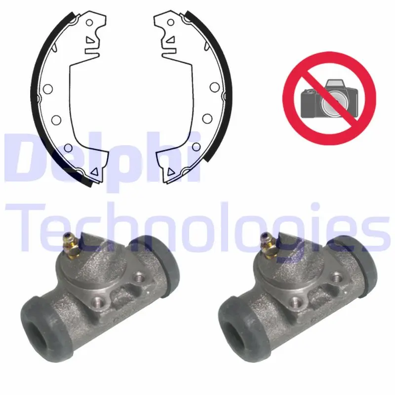 комплект спирачна челюст DELPHI              