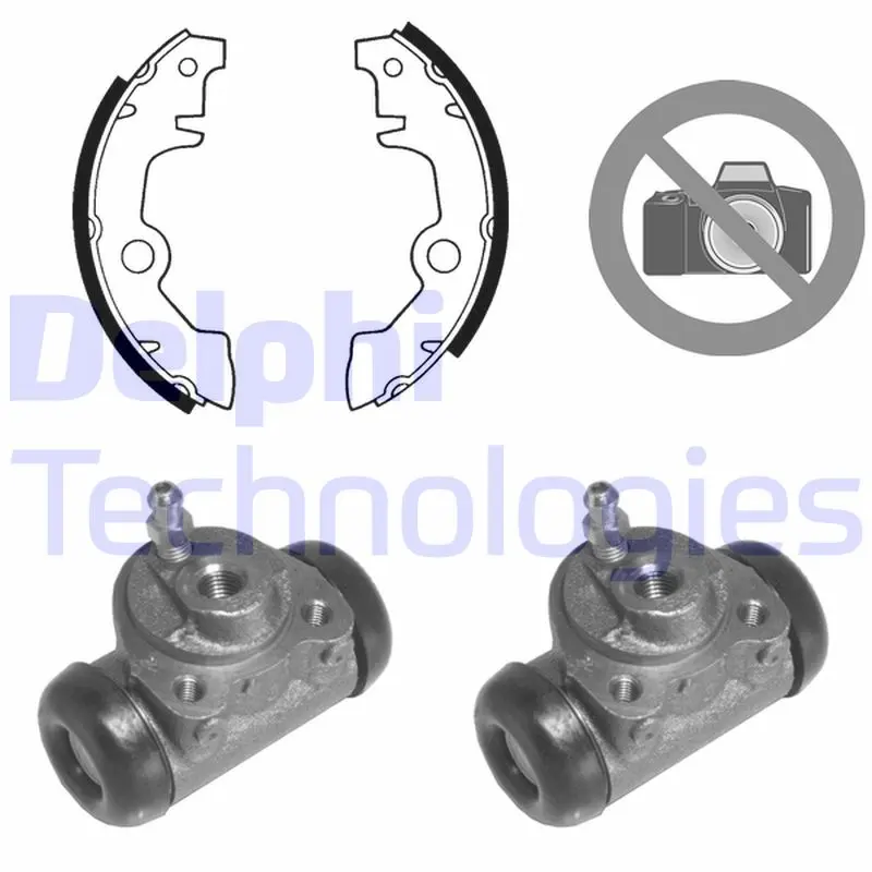 комплект спирачна челюст DELPHI              
