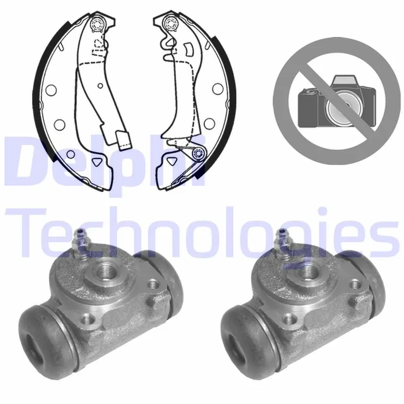 комплект спирачна челюст DELPHI              