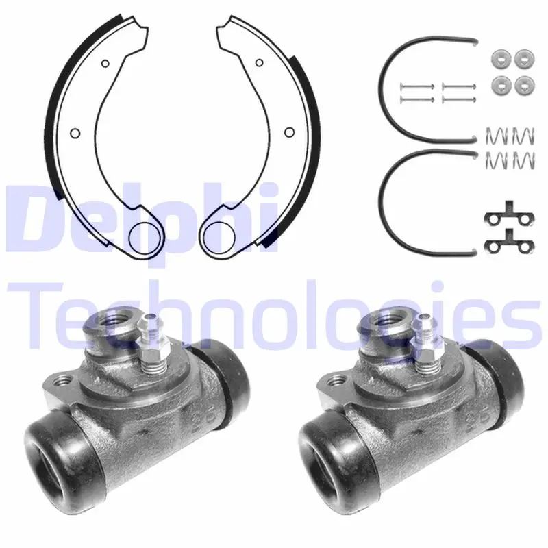 комплект спирачна челюст DELPHI              
