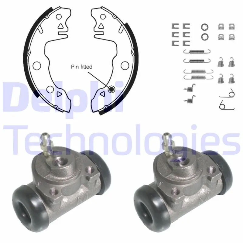 комплект спирачна челюст DELPHI              