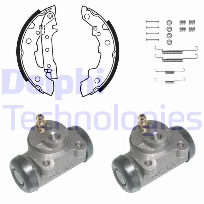 комплект спирачна челюст DELPHI              