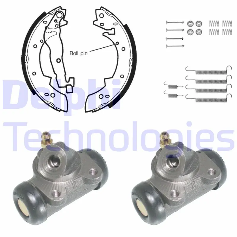 комплект спирачна челюст DELPHI              