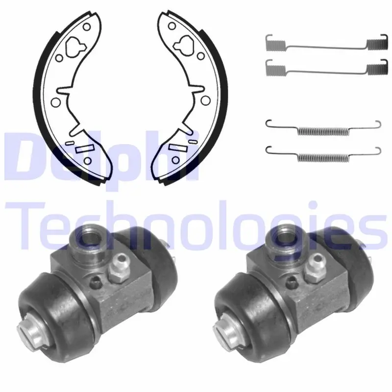 комплект спирачна челюст DELPHI              