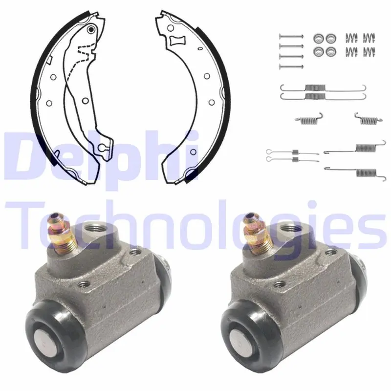 комплект спирачна челюст DELPHI              