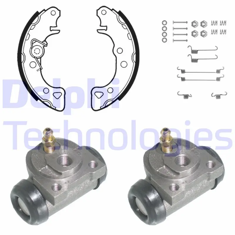 комплект спирачна челюст DELPHI              