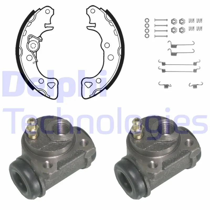 комплект спирачна челюст DELPHI              