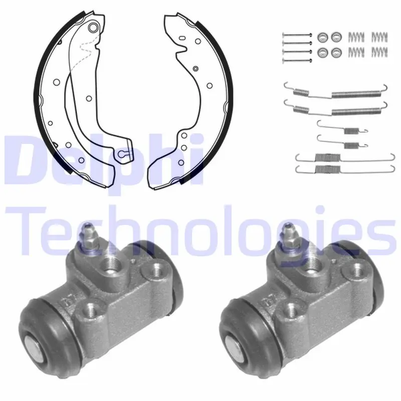 комплект спирачна челюст DELPHI              