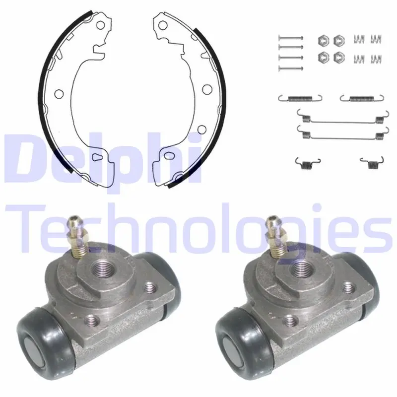 комплект спирачна челюст DELPHI              