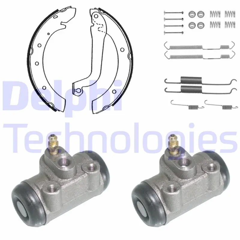 комплект спирачна челюст DELPHI              