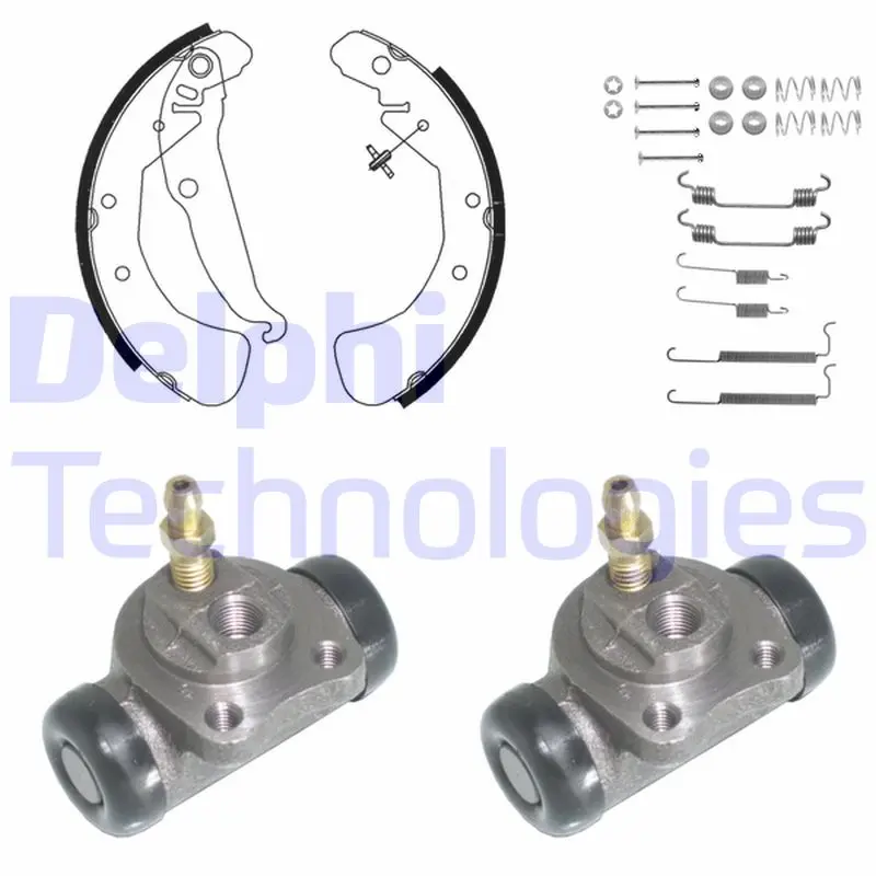 комплект спирачна челюст DELPHI              