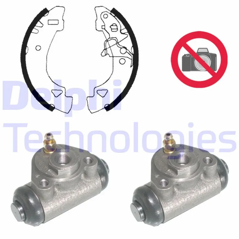 комплект спирачна челюст DELPHI              