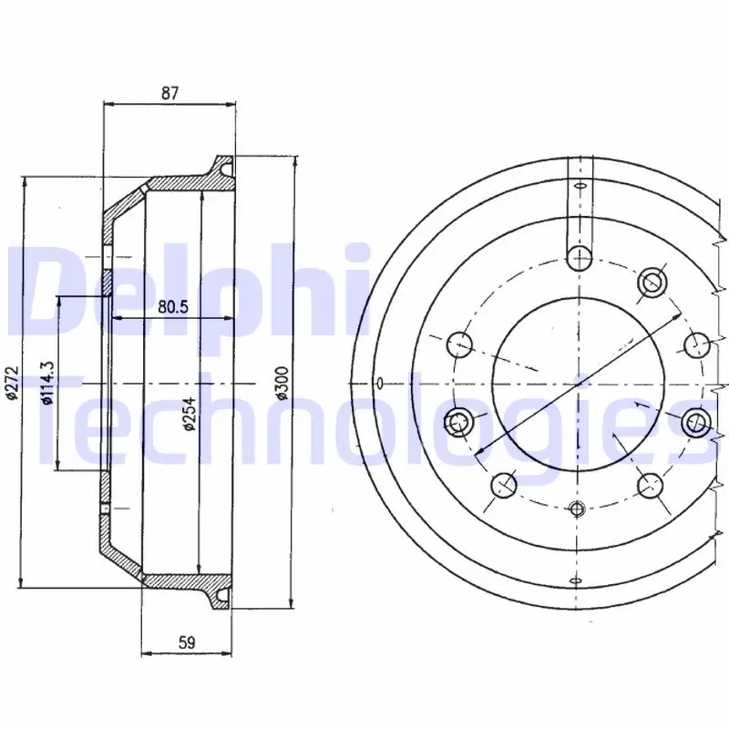 спирачен барабан DELPHI              