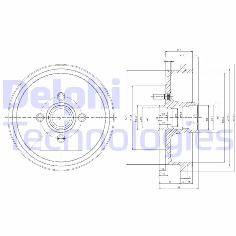 спирачен барабан DELPHI              