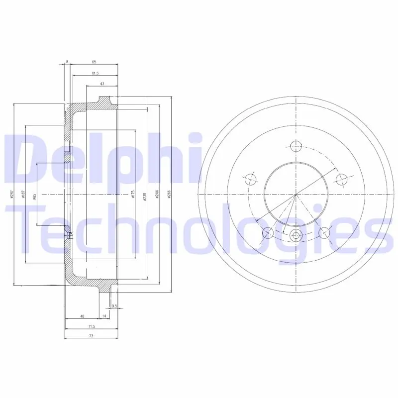 спирачен барабан DELPHI              