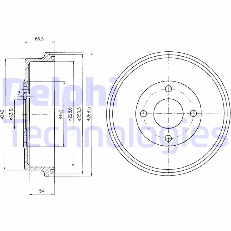 спирачен барабан DELPHI              