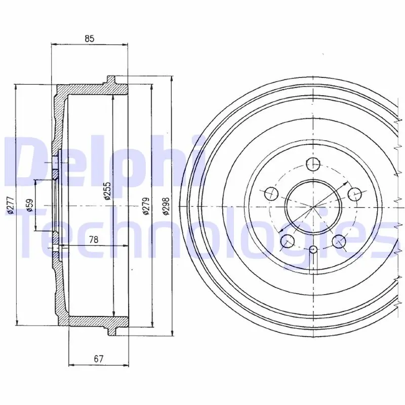 спирачен барабан DELPHI              