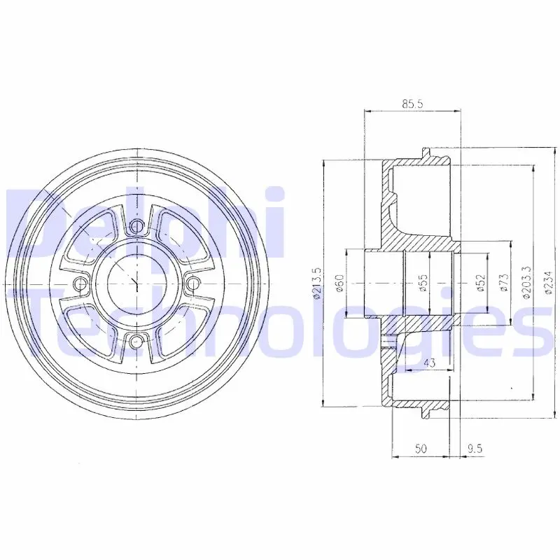 спирачен барабан DELPHI              