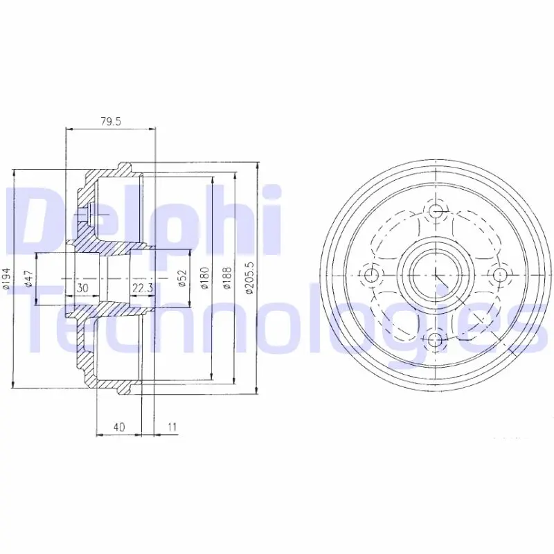 спирачен барабан DELPHI              