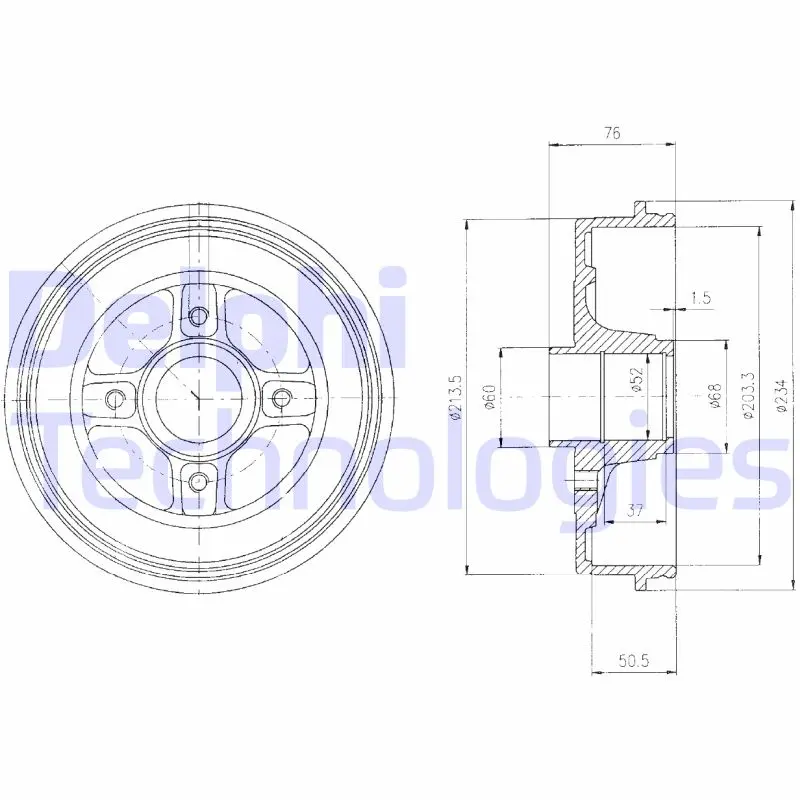 спирачен барабан DELPHI              
