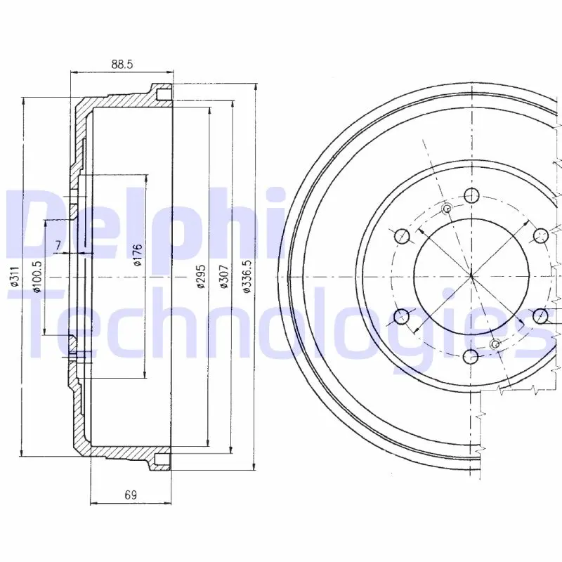 спирачен барабан DELPHI              
