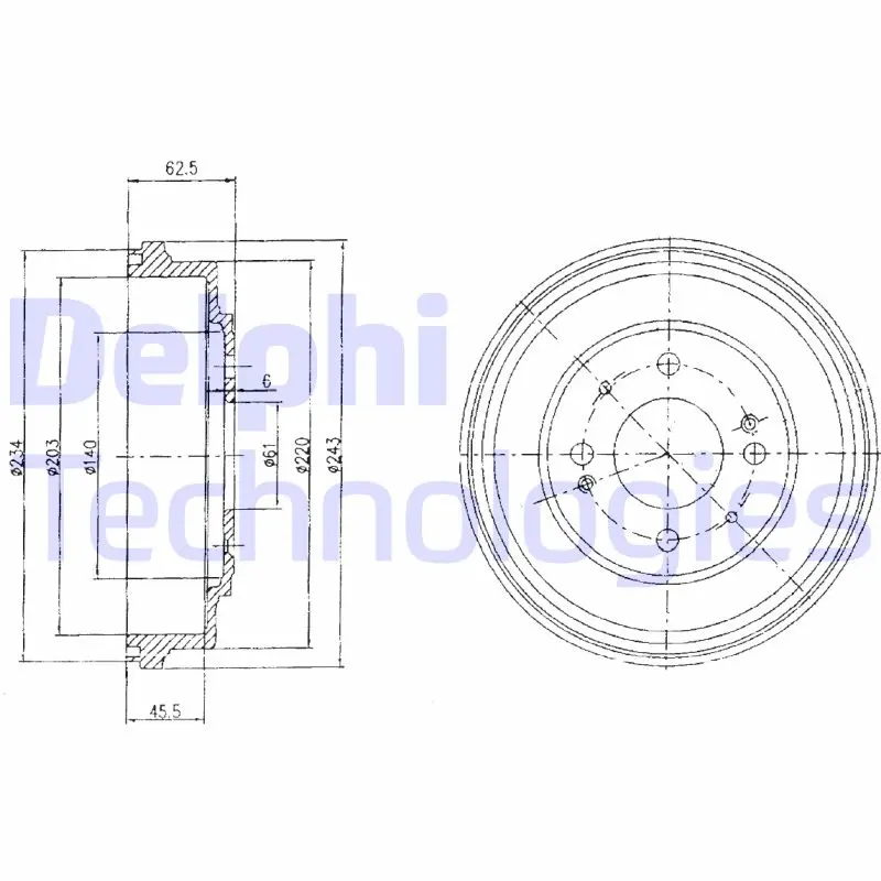 спирачен барабан DELPHI              
