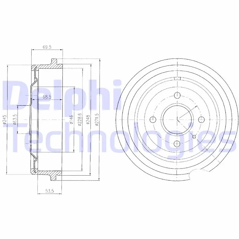 спирачен барабан DELPHI              