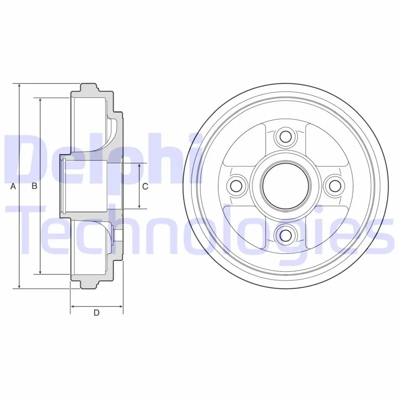спирачен барабан DELPHI              