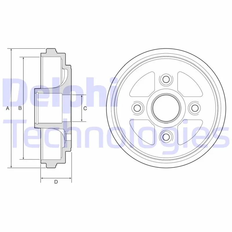 спирачен барабан DELPHI              