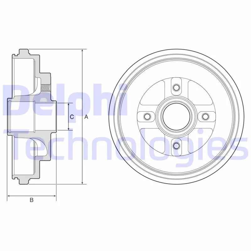 спирачен барабан DELPHI              