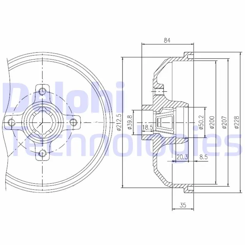 спирачен барабан DELPHI              