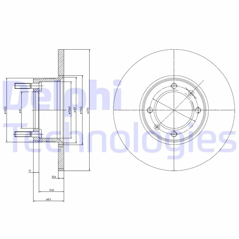 спирачен диск DELPHI              