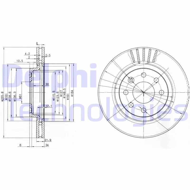 спирачен диск DELPHI              