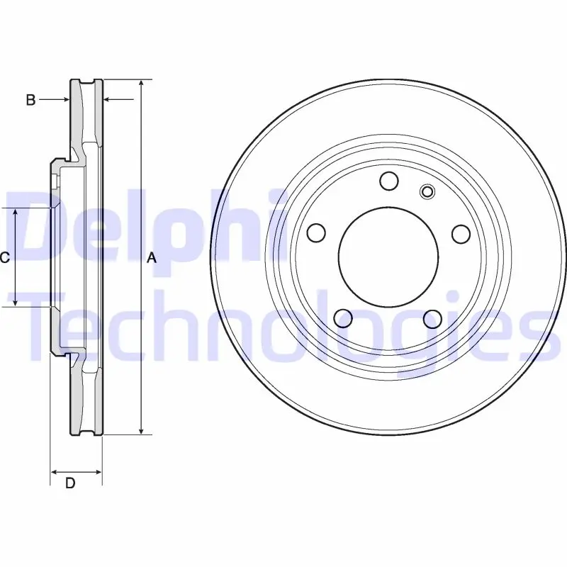 спирачен диск DELPHI              