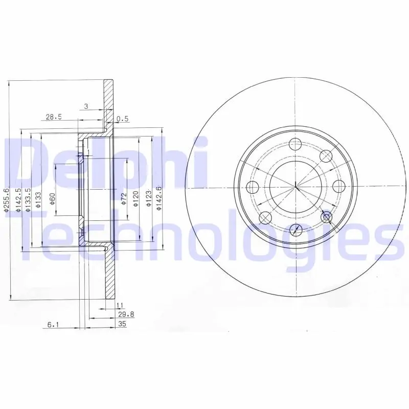 спирачен диск DELPHI              