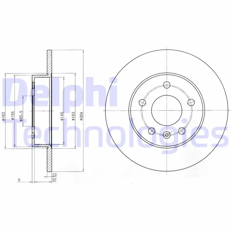 спирачен диск DELPHI              