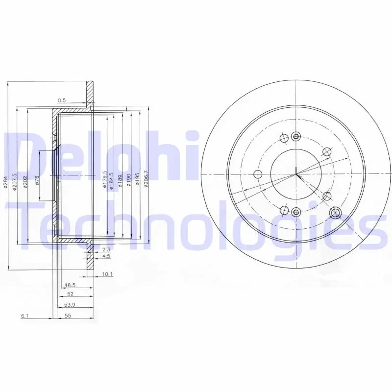 спирачен диск DELPHI              