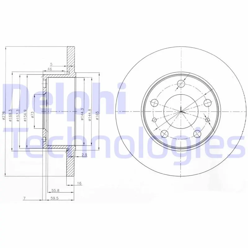 спирачен диск DELPHI              