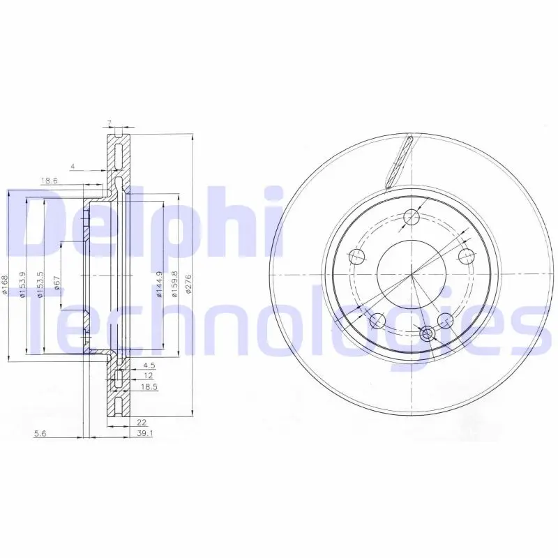 спирачен диск DELPHI              