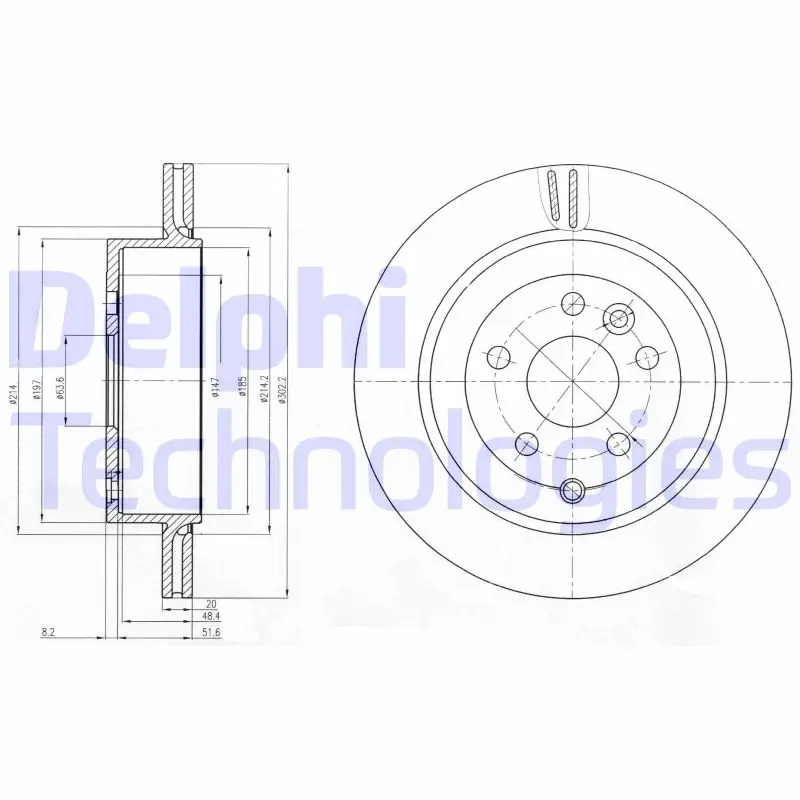 спирачен диск DELPHI              