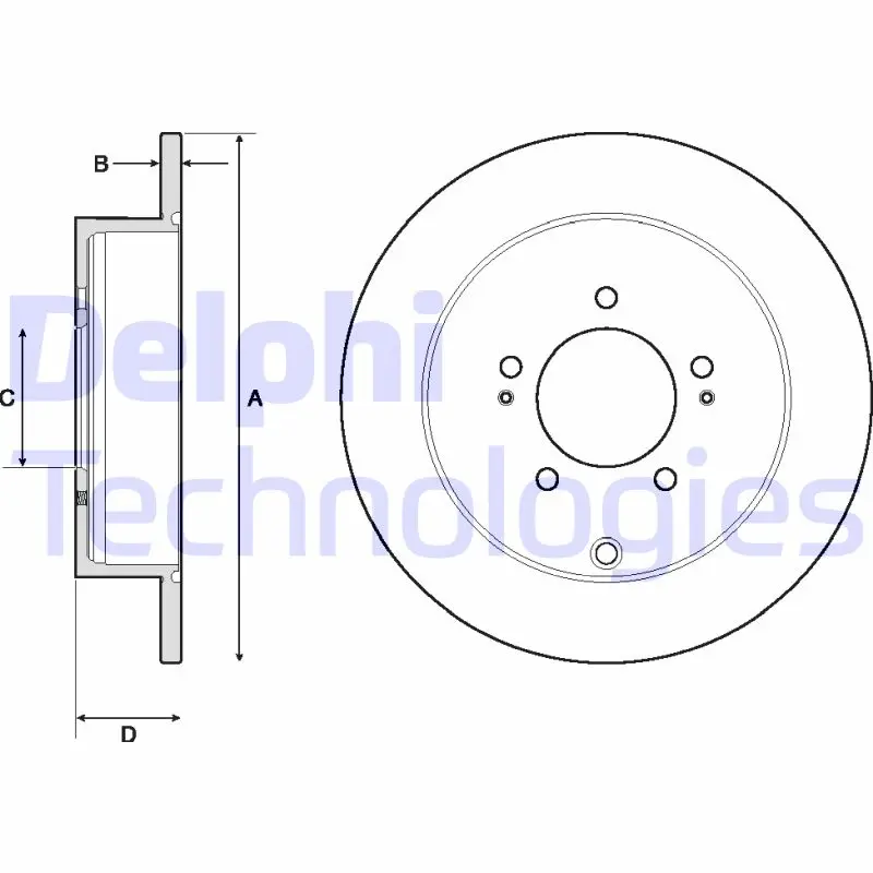 спирачен диск DELPHI              