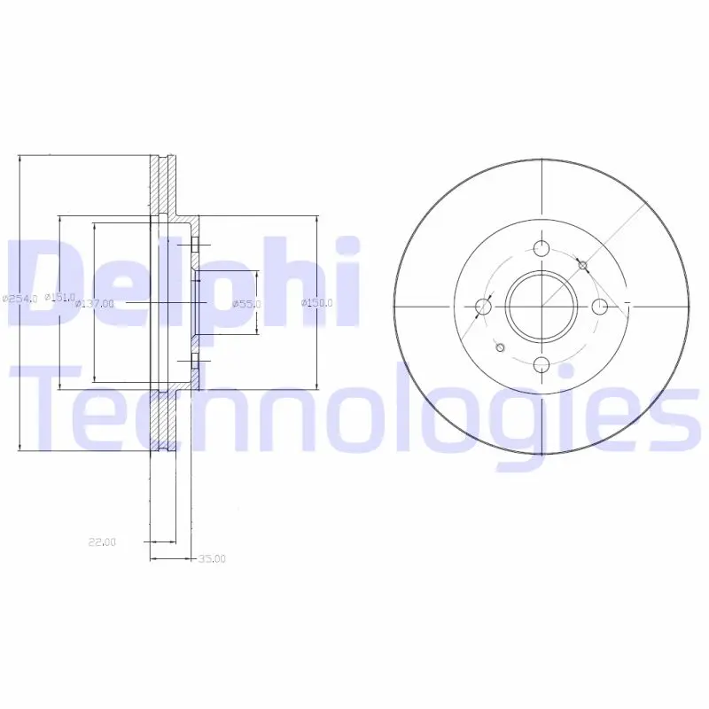 спирачен диск DELPHI              