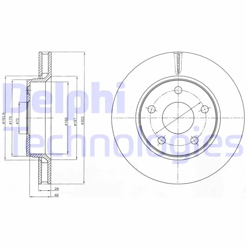 спирачен диск DELPHI              