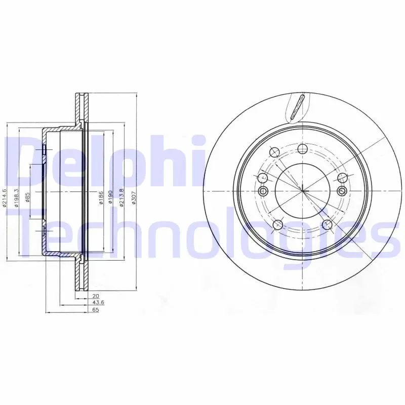 спирачен диск DELPHI              