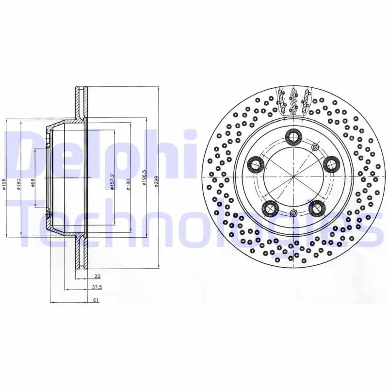 спирачен диск DELPHI              